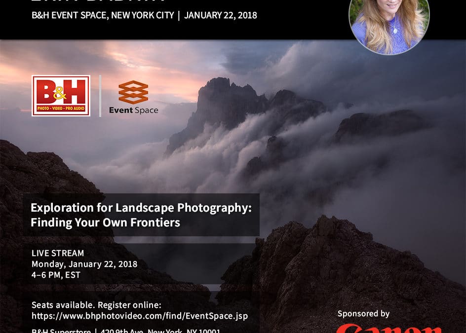 Erin to Speak in New York about Exploration for Landscape Photography