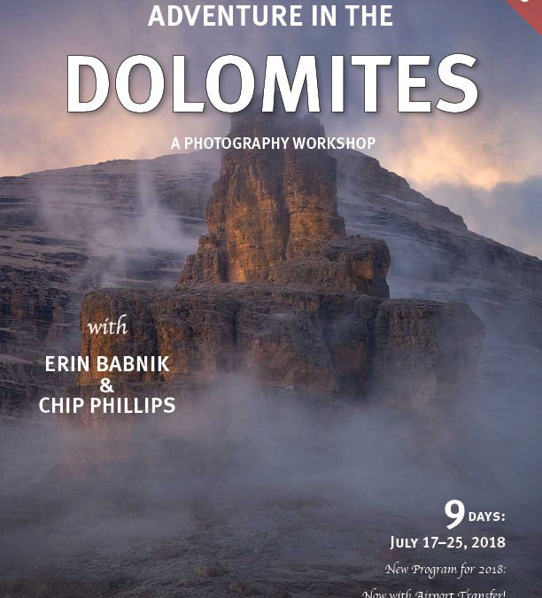 New Dolomites Workshop Announced for 2018