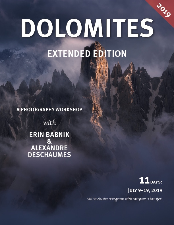 Dolomites Extended Edition - Photography Workshops by Erin Babnik Photography Dolomites Extended Edition - Photography Workshops by Erin Babnik Photography