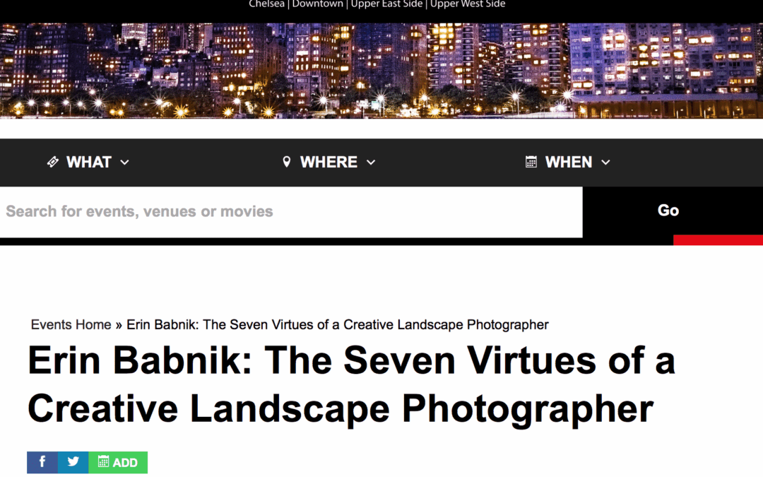 Erin Brings New Talk to NYC’s Lincoln Center